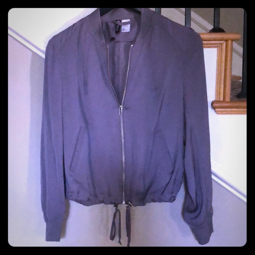 Light Weight Silk Zip Front Jacket - image 1